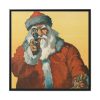 88302-21.jpg Santa Claus Pointing a Handgun Framed Canvas