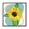 88302-211.jpg Sunflower Abstract Framed Canvas