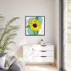 88302-213.jpg Sunflower Abstract Framed Canvas