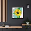 88302-214.jpg Sunflower Abstract Framed Canvas