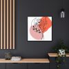 88302-219.jpg Abstract Line Art Plant And Moon Framed Canvas