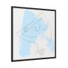 88302-220.jpg Line Art Woman Abstract Minimalist Framed Canvas