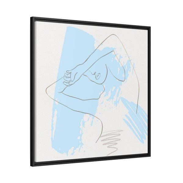 88302-220.jpg Line Art Woman Abstract Minimalist Framed Canvas