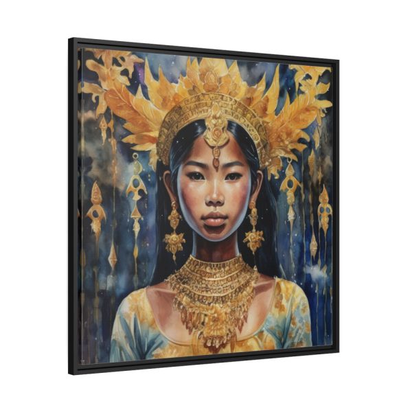 88302-225.jpg A Beautiful Bangkok Girl Framed Canvas
