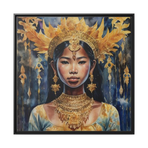 88302-226.jpg A Beautiful Bangkok Girl Framed Canvas