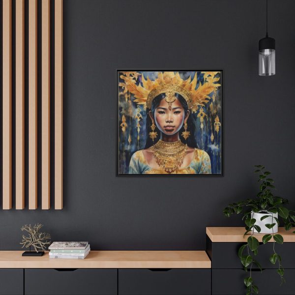 88302-229.jpg A Beautiful Bangkok Girl Framed Canvas