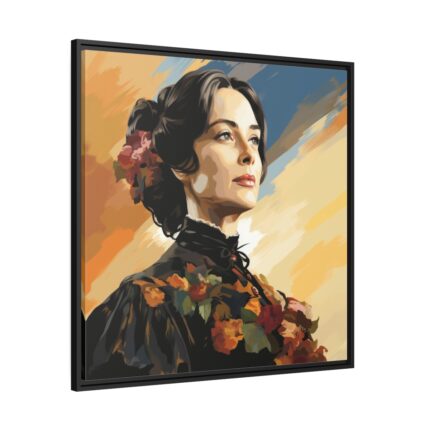 Pioneer Woman Portrait Framed Canvas