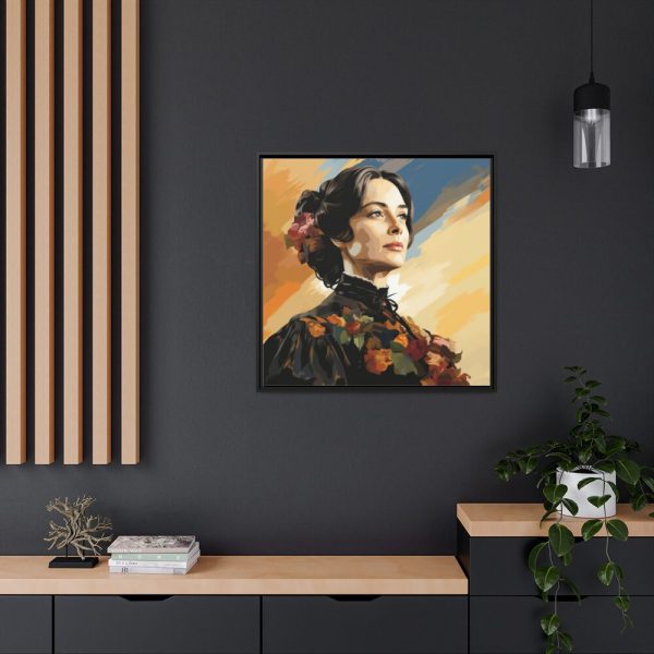 88302-234.jpg Pioneer Woman Portrait Framed Canvas