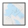 88302-236.jpg Abstract Illustration With Blue Shapes Framed Canvas