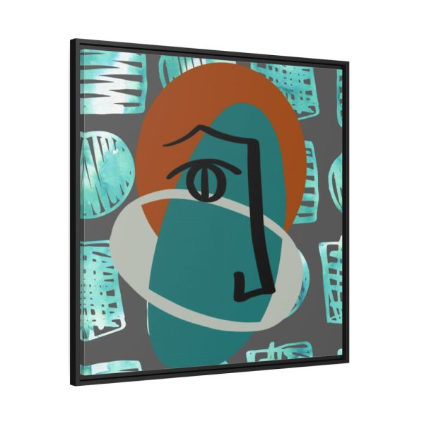 88302-245.jpg Picasso Style Face Framed Canvas