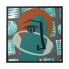 88302-246.jpg Picasso Style Face Framed Canvas