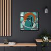 88302-249.jpg Picasso Style Face Framed Canvas