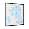 88302-250.jpg One Line Drawing Of a Lady Framed Canvas