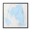 88302-251.jpg One Line Drawing Of a Lady Framed Canvas