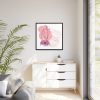 88302-263.jpg Pink Abstract Shapes and a Pink Frame Framed Canvas