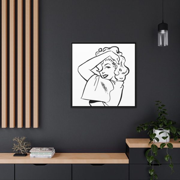 88302-284.jpg Pin-up Girl Framed Canvas