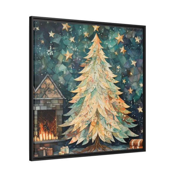 88302-285.jpg Impressionist Christmas Tree Framed Canvas