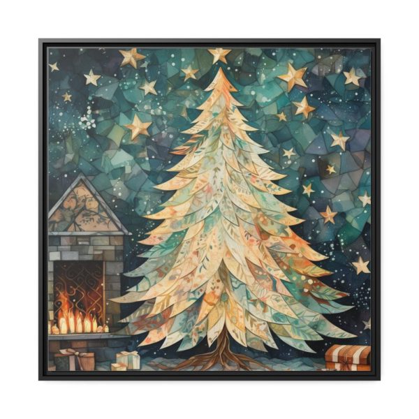 88302-286.jpg Impressionist Christmas Tree Framed Canvas