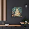88302-289.jpg Impressionist Christmas Tree Framed Canvas