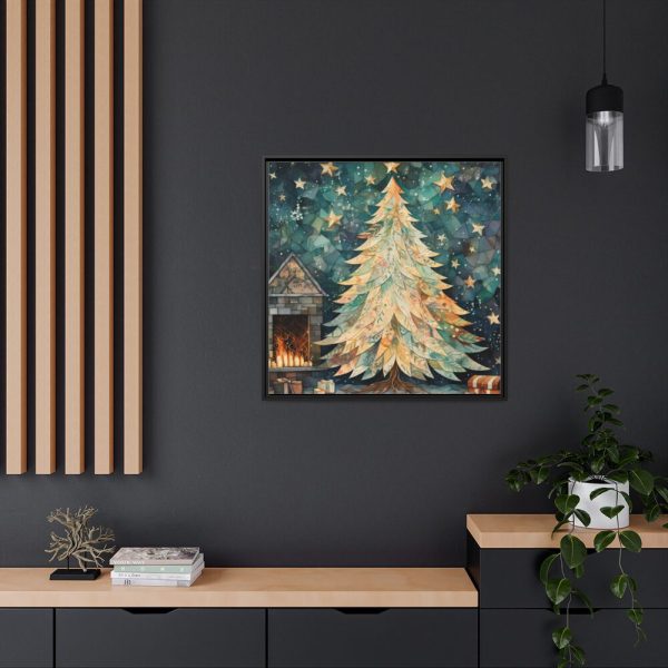 88302-289.jpg Impressionist Christmas Tree Framed Canvas