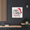 88302-29.jpg Santa Claus Typography Clipart Framed Canvas