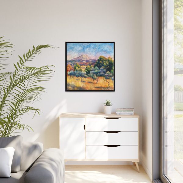88302-3.jpg Montagne Sainte-Victoire by Pierre-Auguste Renoir Framed Canvas