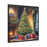 Christmas Tree Framed Canvas