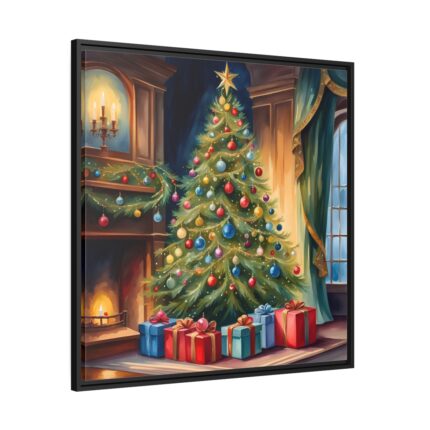Christmas Tree Framed Canvas
