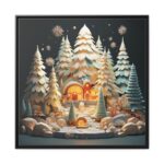 Christmas Tree House Framed Canvas - Image 2