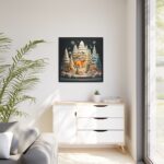Christmas Tree House Framed Canvas - Image 4
