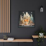 Christmas Tree House Framed Canvas - Image 5
