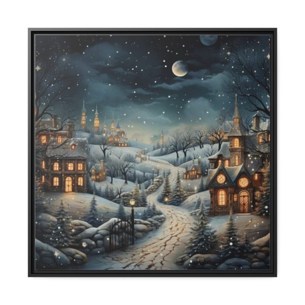 88302-311.jpg Christmas Village I Framed Canvas