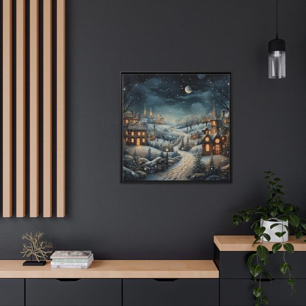 88302-314.jpg Christmas Village I Framed Canvas