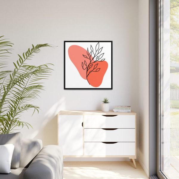 88302-333.jpg Abstract Line Art Plant Framed Canvas