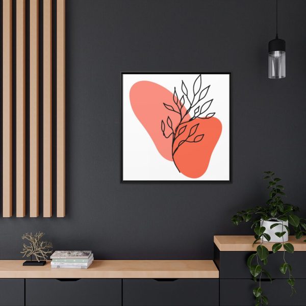 88302-334.jpg Abstract Line Art Plant Framed Canvas