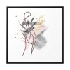88302-346.jpg Plant Composition and a Pink and Black Line Art Framed Canvas