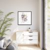 88302-348.jpg Plant Composition and a Pink and Black Line Art Framed Canvas