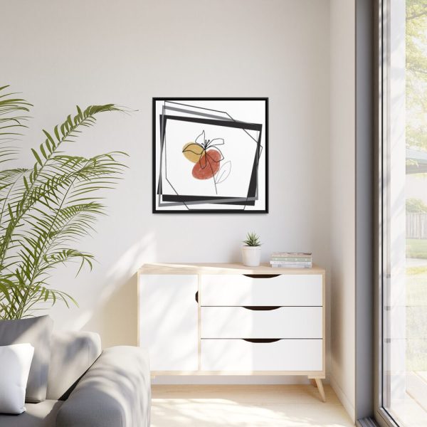 88302-368.jpg Minimalist Flower Art Framed Canvas