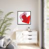 88302-373.jpg Featuring Shapes and Line Art of a Woman Framed Canvas