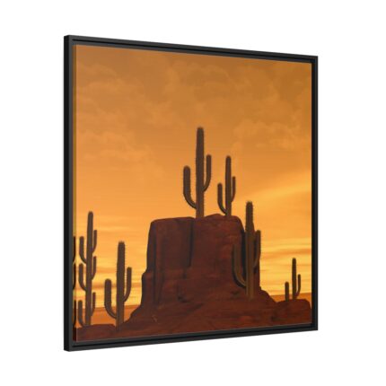 Desert Landscape Framed Canvas