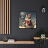 88302-389.jpg Winter Christmas Cat Framed Canvas