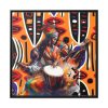 88302-391.jpg Native African Musicians Framed Canvas