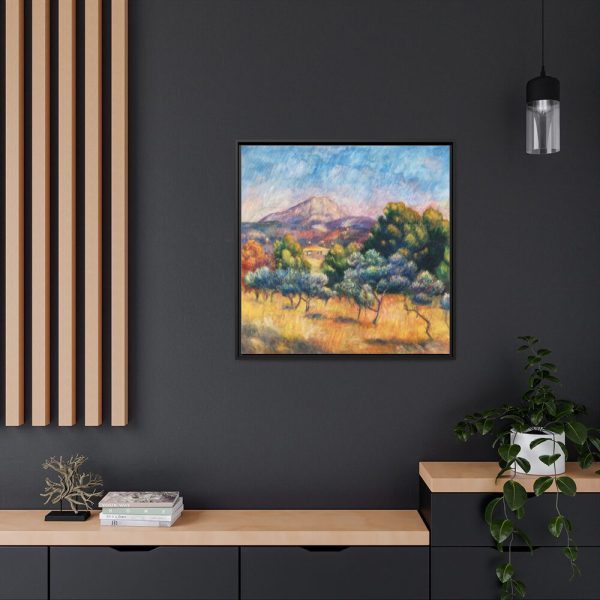88302-4.jpg Montagne Sainte-Victoire by Pierre-Auguste Renoir Framed Canvas