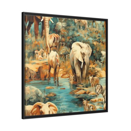 Wild Animals Framed Canvas