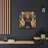 Afroamerican Woman in a Crown Framed Canvas