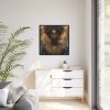 African Man Drawn In Watercolor Framed Canvas