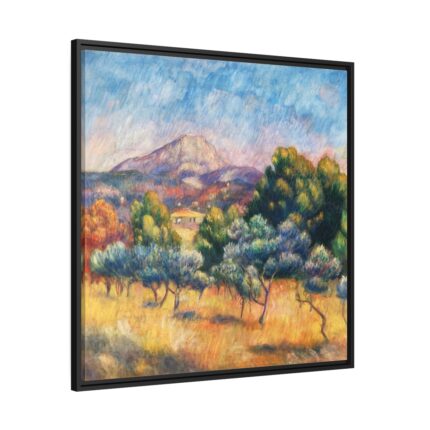 Montagne Sainte-Victoire by Pierre-Auguste Renoir Framed Canvas