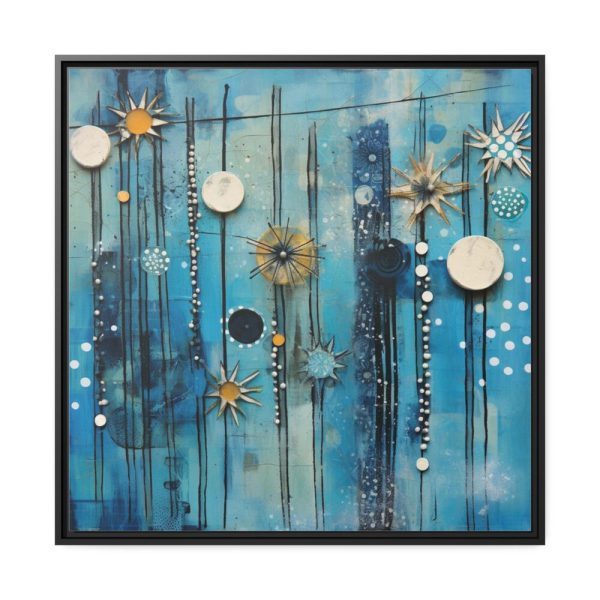 88302-446.jpg Geometric Abstract Blue Painting Framed Canvas