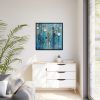 88302-448.jpg Geometric Abstract Blue Painting Framed Canvas