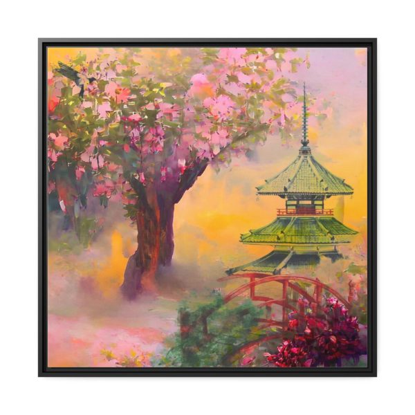 88302-456.jpg Japanese Pear Blossom Garden Art Framed Canvas